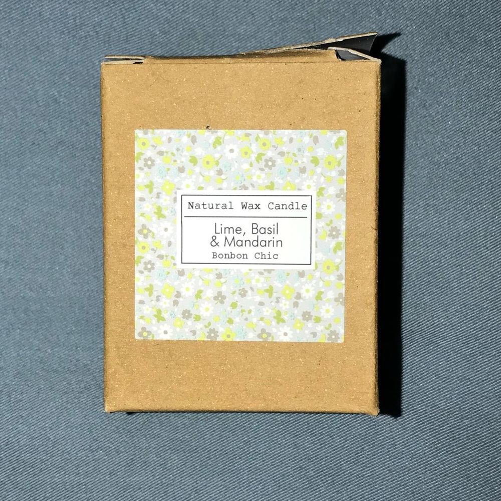 Bonbon Chic Natural Wax Candle - Lime Basil & Mandarin